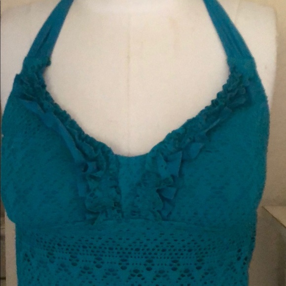 BECCA Other - BECCA Tankinni Crochet Skirted Swimsuit Small